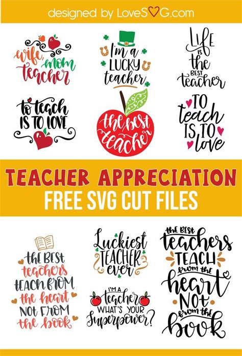 Download Free Teacher appreciation quotes SVG with Sunflower SVG Cut Images
